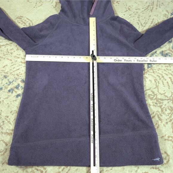Horny Toad Purple Fleece Cowl Neck Sweater Women Size M Pullover Outdoor Camping - Picture 6 of 8